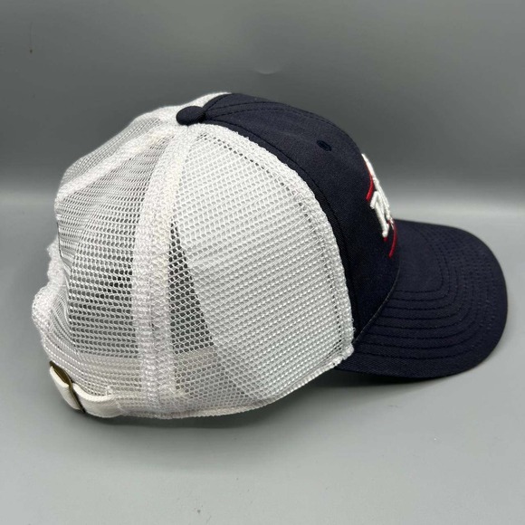New England Patriots Trucker Hat Men Black White NFL Fanatics Strap Back New - Picture 3 of 7
